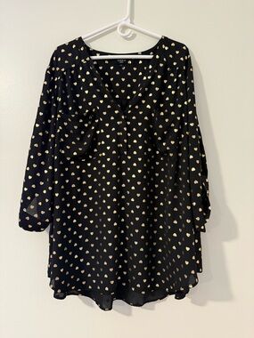 Torrid “Harper” Black Blouse Sz 5